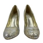 ALDO Glicken Sequins Glitter Pumps Metallic Gold Silver Size 39 Photo 2