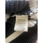 Moon Madison Navy White Striped Sleeveless Knit Sweater Size Small Cotton Blend Photo 4