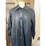 London Fog  TOWNE Black Trench Coat Size 12P Photo 1