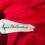 Vintage Ayes Unlimited Maxi Dress M/L True Wrap Gown Party Event Christmas Red Size M Photo 1