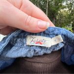Faherty Women’s The Tried and True Odette
Denim Top Sz M Long Sleeve Linen Blend Blue Size M Photo 2