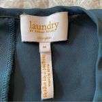 Laundry by Shelli Segal Blue Green Sleeveless Metal Accent Keyhole Top Medium Photo 5