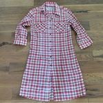 Jachs  Just a Cheap Shirt Red Plaid Cotton Shirtdress Size XS Photo 3