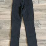 J Brand K brand 1212 runway super high rise slim straight black jeans Photo 6