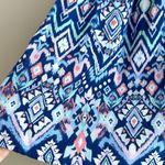 Divided  by H&M Bohemian Aztec Geometric Print Neon Mini Skirt, Size 6 Photo 6