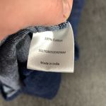 Global Desi 100% Cotton Denim Sundress with Embroidered Straps Size S Red Photo 4