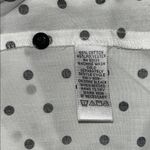 Joan Rivers  Size 2X White - Black Polka Dot Button Down Tunic Shirt w/ Pockets Photo 5