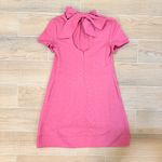 Staud Ilana Mini Bow Back Trapeze Dress Lollipop Pink Small Photo 3