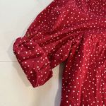 Catherines  Red White‎ Dots Long Sleeve Button Front Cotton Shirt 4X Photo 3