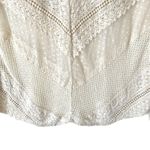 Sundance  Cream Lace For Days Crochet Sheer Ivory Top size XS Photo 3