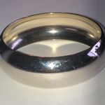 Silver Tone Retro Boho Metallic Bangle Bracelet Photo 4