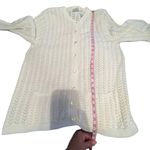 Classic Elements  Vintage Women Button Front‎ Cardigan Sweater Large Chevron Knit Photo 5