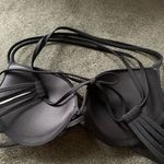 Shade & Shore Black Strappy Padded Bikini Top Photo 6