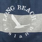 Striped Gray and Blue Tote Bag Photo 2