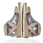 Lucky Brand NEW Thimba Espadrille Wedge Sandals Beige Criss Cross Straps 7M Boho Photo 6