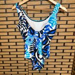 Catalina  Blue One Piece Swim Suit Size Small‎ Photo 1