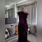 🌸AMTIOUS Nora feather Dress ✨ Purple Size M Photo 6