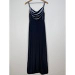 Revelry Skye Velvet Maxi Dress Royal Blue Bridesmaid Wedding Guest Formal Sz 4 Photo 2