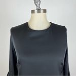 Milly  Black Stain Bell Sleeve Blouse Photo 2