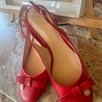 Kate Spade NY Bachata SB Pump slingback heeled leather Red Shoes NWOB size 6 Photo 7