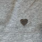 Juicy Couture  Pam Gela Off Shoulder Pullover Top Heart Charm Gray Women's XL Photo 4