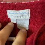 VINTAGE RED QUILTED COZY HOUSE COAT Size M Photo 2