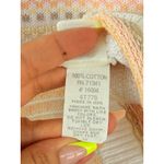 80s VTG L.L. Bean Cotton Knit Top Short Sleeve Striped‎ Pastel Sweater Size S Yellow Photo 3