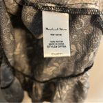 Michael Stars Dress Kita Floral Black Tan Keyhole Long Sleeve Paisley Cocktail Photo 8