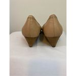 Coach Wedge Fabric Pumps in Tan Size 10 B Photo 3