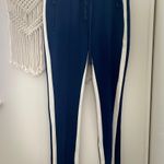 Pam & Gela Zip Hem Cigarette Track Pants Blue Photo 1