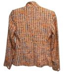 Rag and Bone Tweed jacket orange, salmon pink and brown weave. Unlined. Size 0 Photo 2
