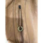 Stone Mountain 100% Genuine Leather Rustic Stitching Hobo Shoulder Bag Photo 2