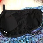 Athena Blue Mesh Ruffle Maillot One Piece NWT Black Size 6 Photo 3