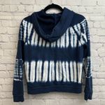 Madewell  Retro Blue White Tie Dye Pullover Hoodie Cotton Size XS Casual Fall Photo 4