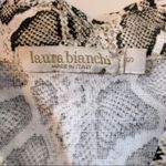 Laura Bianchi Italian Linen Snake Print Button Down Dress Photo 9