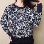 Joie  Caleigh‎ Blue Floral Pullover Sweatshirt #124891 Size Medium Photo 0