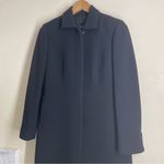 J.Crew Double Cloth Wool Topcoat Black | Size 4 Petite | Long Classic Coat Photo 8