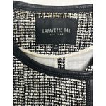 Lafayette 148 New York Black Multi Caridee Weave Blazer Black/white Size M Photo 2