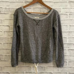 Aerie Women’s gray heathered Pullover scoop neck Long Sleeve sweatshirt XS Photo 0