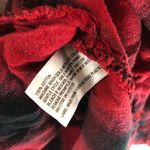 Mossimo Womens Red & Black Plaid Oversized Flannel Shirt Pockets 100% Cotton XS Photo 3