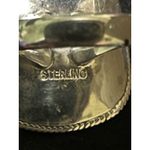 Native American Sterling Silver Navajo Handmade Turquoise Hat Ring Size 7 Blue Photo 2