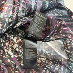 Reiss  Darcey High Neck Pleated Metallic Long Sleeve Evening Blouse Size 4 Photo 9