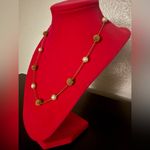 Trifari Vintage Gold Spiral | Faux Pearl Necklace Photo 3