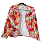 kim rogers Floral Blazer and Skirt Size 8 Pink Orange Green Spring Summer Photo 11