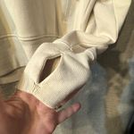 Old Navy  Active Dynamic Fleece Breathable crop top sweatshirt size medium, cream Photo 4