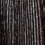 Anthropologie Maeve by  Disco Halter Wide Leg Metallic‎ Striped Jumpsuit Size 8 Photo 15