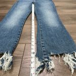 7 For All Mankind High Waist Slim Kick Stretch Crop Blue Jeans Size 26 Photo 11