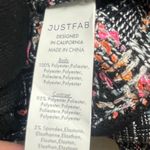 Just Fab Tweed Cardigan Jacket Size Small Gold Buttons Structured Academia Black Photo 5