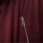 All Saints Jacket Gina Drape Open Front Long Sleeve Size XS-O Burgundy Marron Photo 7