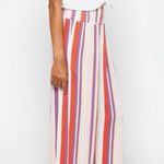 One 5 One  Colorful Striped Wide-Leg Pants Photo 3